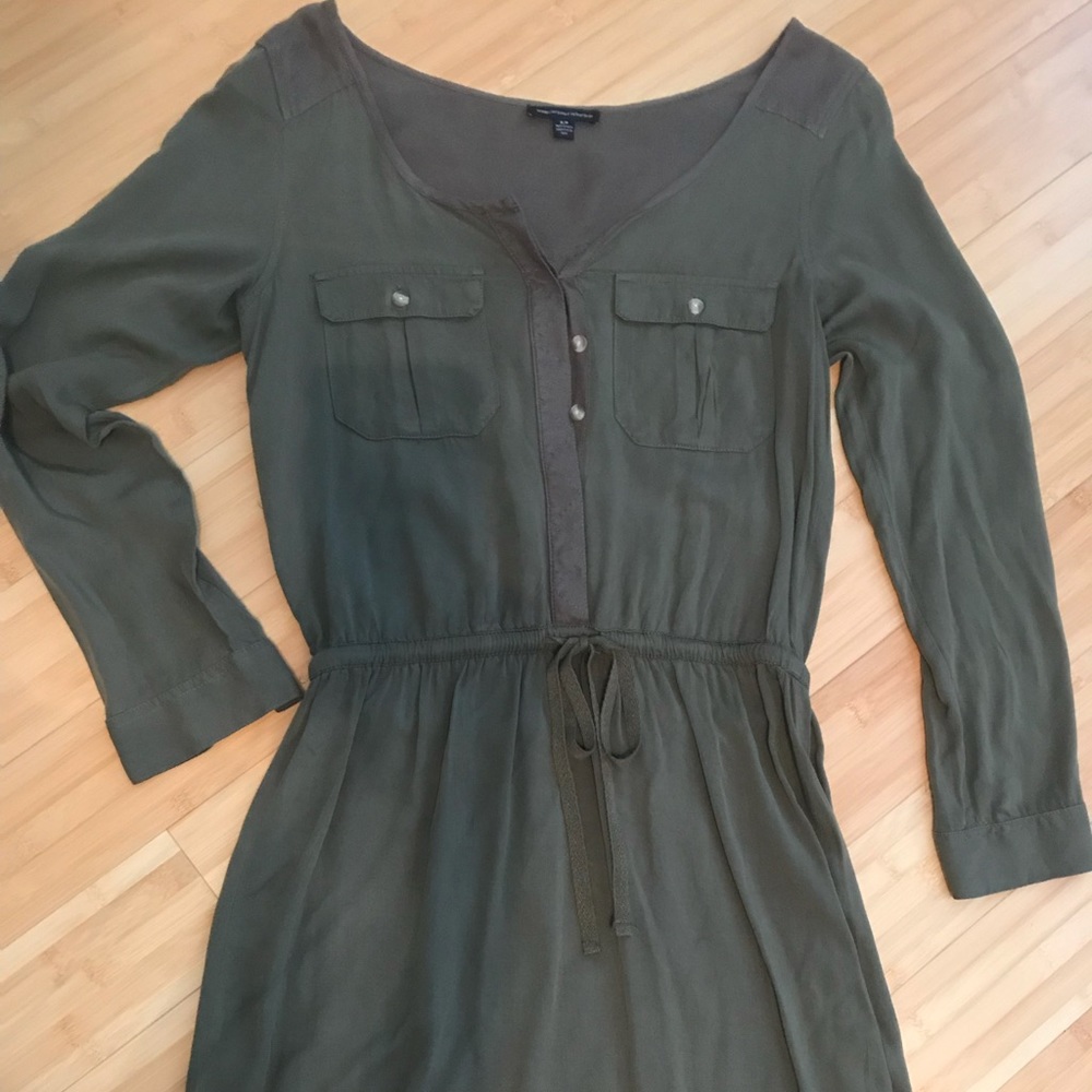 army green dress